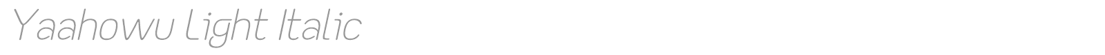 Yaahowu font preview